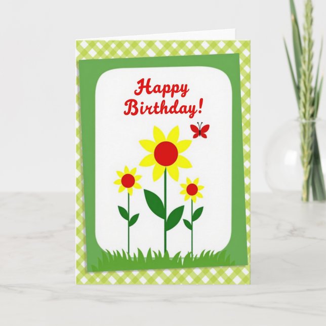 Celebration Creature Birthday Card (Front)