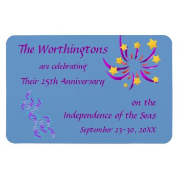 Celebration Cruise Cabin Door Marker Magnet by CruiseReady at Zazzle