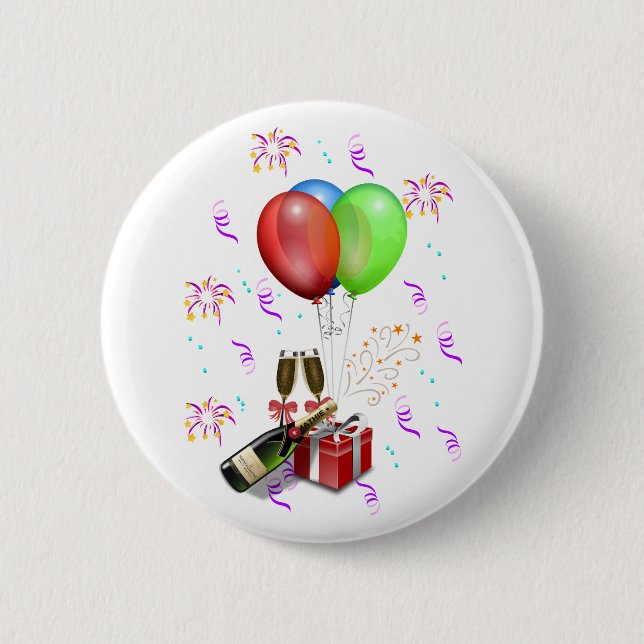 Celebration Decorations Button (Front)