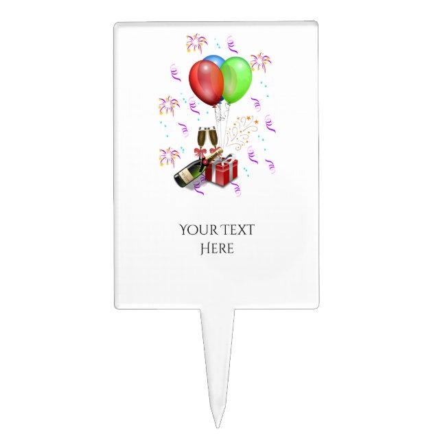 Celebration Decorations Cake Topper (Front)