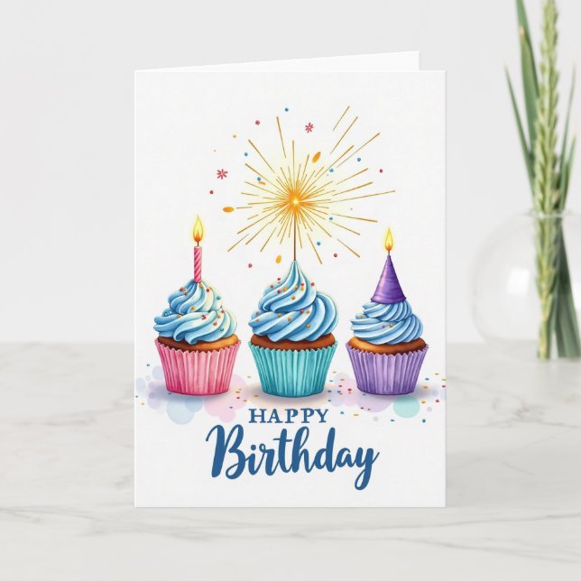Celebration Dessert Birthday Card (Front)