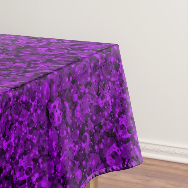 Celebration Dots 10-Purple Cotton Tablecloth 52x70 (In Situ)