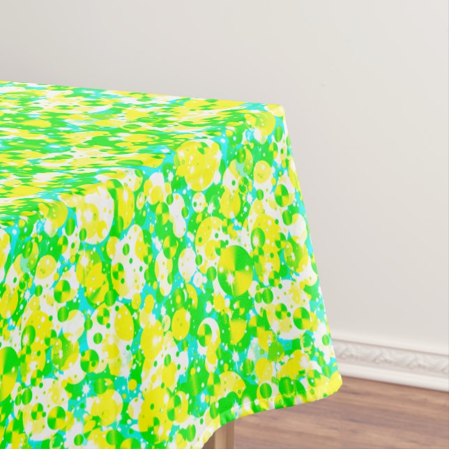 Celebration Dots 17-Lemon Lime Tablecloth 52x70 (In Situ)