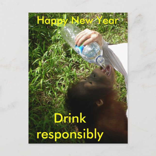 Celebration Drinking Postcard (Front)