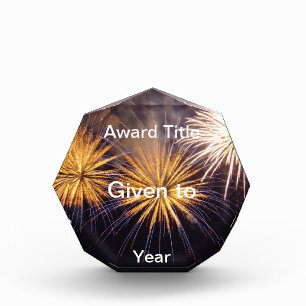Celebration firework acrylic award