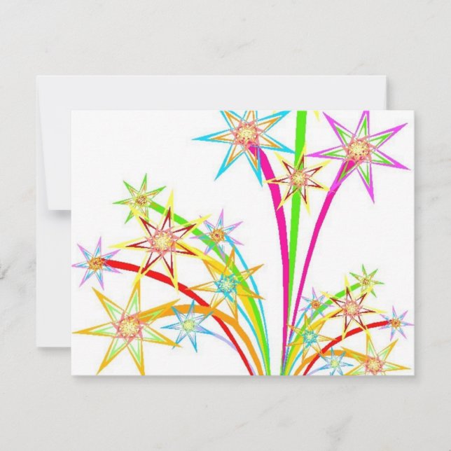 Celebration fireworks invitation (Front)