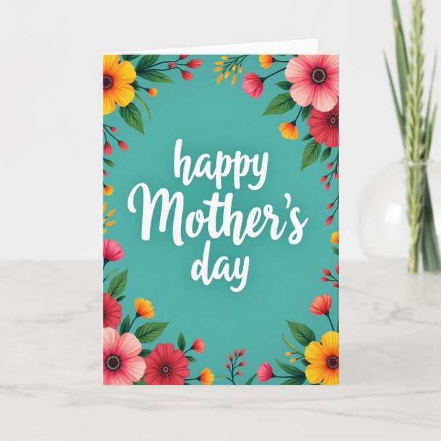 Celebration Floral Message Card (Front)