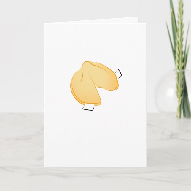 Celebration Fortune Cookie Folded Greeting Card (Front)
