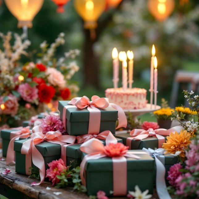 Celebration Green Color #325513 Wrapping Paper (Happy Festive Green Color #325513 Wrapping Paper. AI Gen. Color may vary slightly from product. )