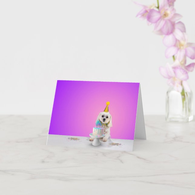 Celebration Greeting Card - Blank Inside (Orchid)
