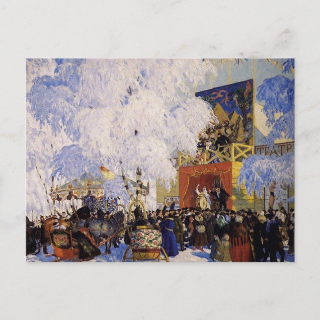 Celebration in Town Postcard (Front)