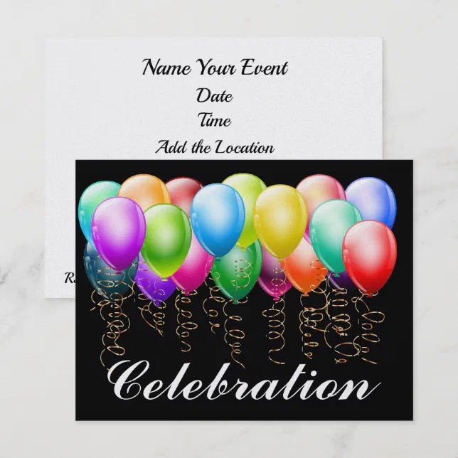 Rec Invitation Celebration Invitation - Choose your Paper Stock | Zazzle