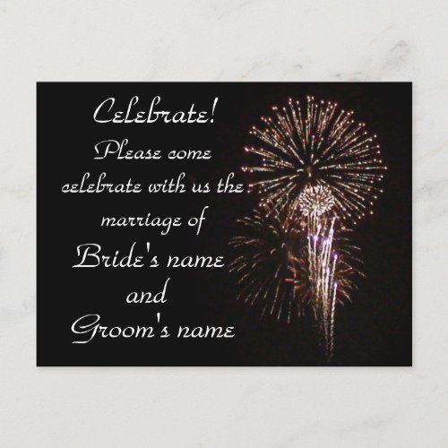 Celebration Invitation Postcard