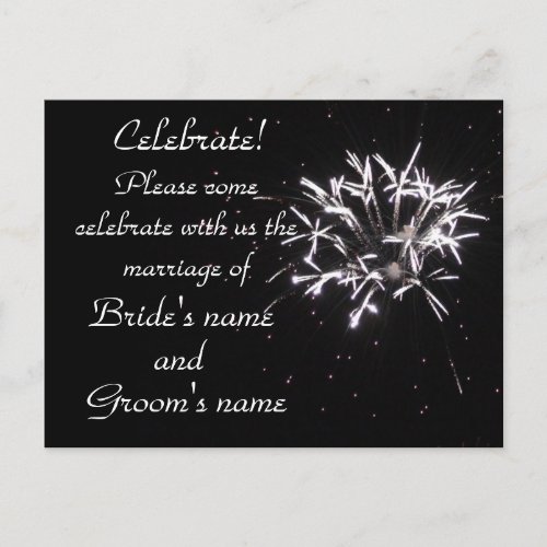 Celebration Invitation Postcard