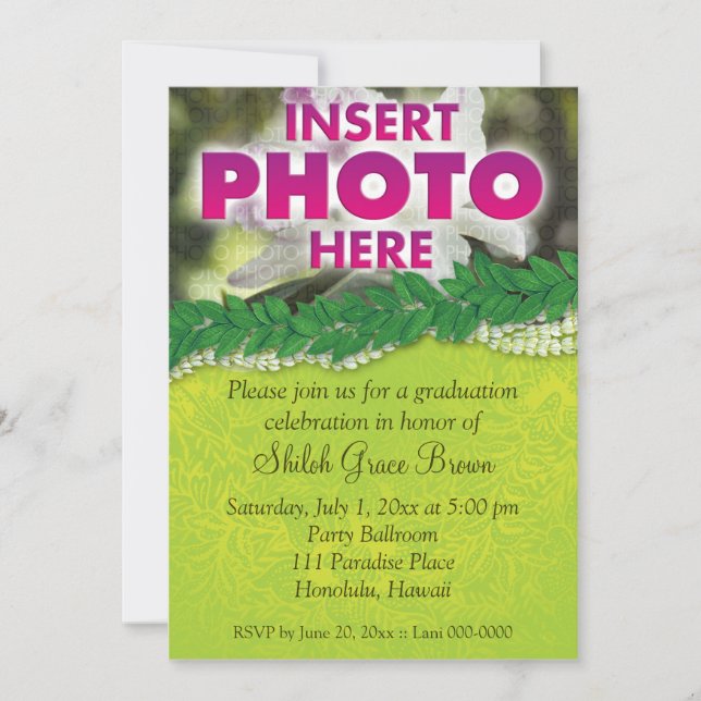 celebration lei invitation (Front)