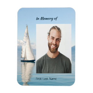 Celebration Life Keepsake Sailor Sailboat Sailing Magnet