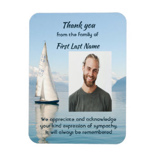 Celebration Life Thank you Sailor Sailboat Sailing Magnet