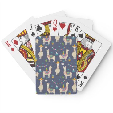 Celebration Llama Pattern Playing Cards Celebration Llama Pattern Playing Cards