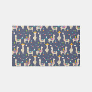 Celebration Llama Pattern Rug