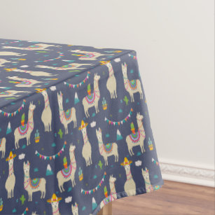 llama tablecloth