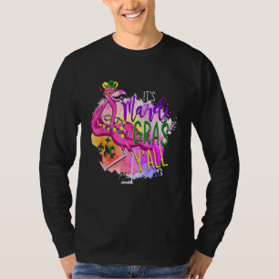 Celebration Masquerade Parade Party Flamingo Mardi T-Shirt
