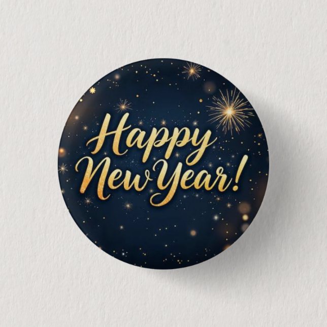 Celebration New Year Patches 2026 Button (Front)