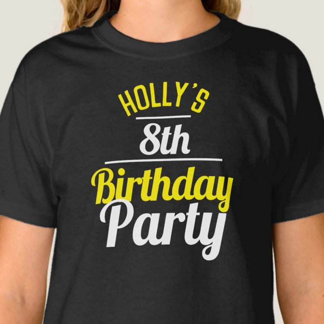 Celebration of a 8th Birthday Party T-Shirt (Creator Uploaded)