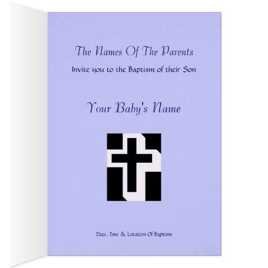 Celebration Of A Holy Baptism Baby Boy II (Inside (Right))