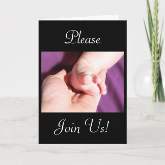 Celebration Of A Holy Baptism Baby Girl Invitation