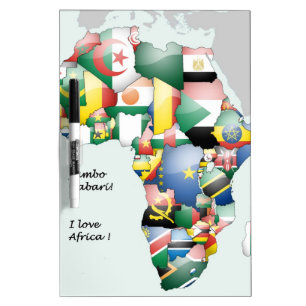 Celebration of Africa in Flags Design Dry-Erase Board