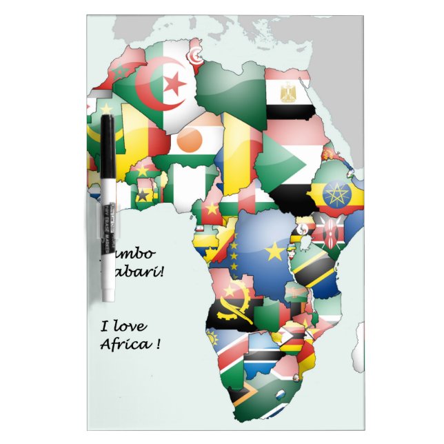 Celebration of Africa in Flags Design Dry-Erase Board (Front)