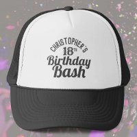 Celebration of Age 18th Birthday Trucker Hat