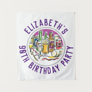 Celebration of Age 90th Birthday Tapestry