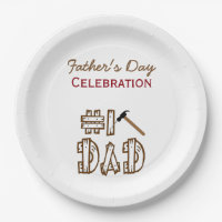 Celebration of Fatherhood BBQ Paper Plates