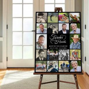 Celebration of Life 18 Photo Collage Funeral Foam Board