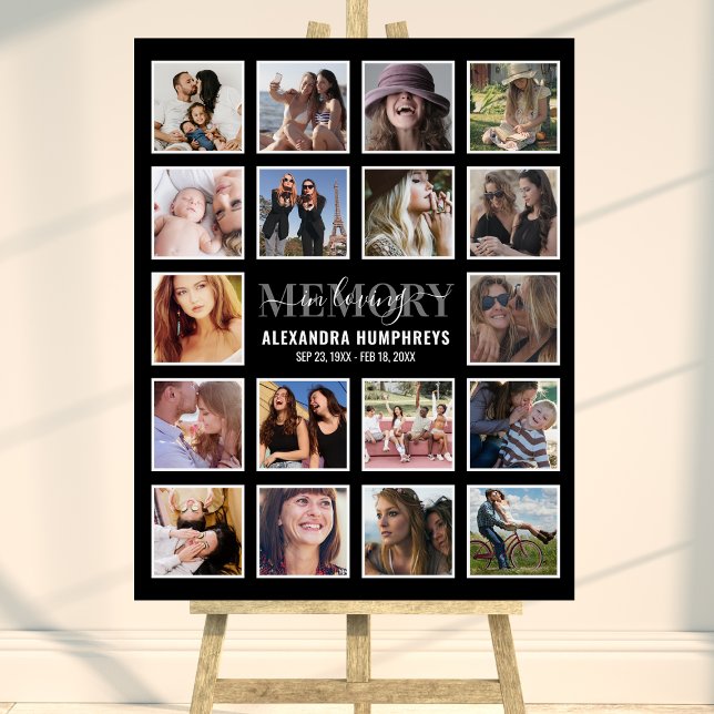 Celebration of Life 18 Photo Funeral Foam Board (Creator Uploaded)