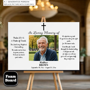 Celebration Of Life 1 Photo Bible Verse Foam Board
