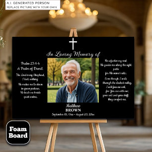 Celebration Of Life 1 Photo Bible Verse Foam Board