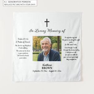 Celebration Of Life 1 Photo Bible Verse Tapestry