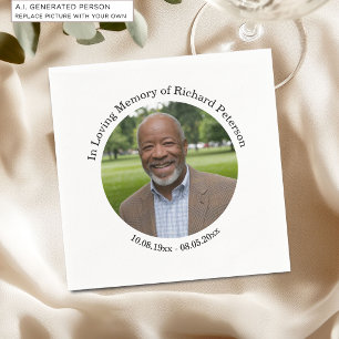 Celebration of Life 1 Special Photo  Napkins