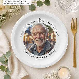 Celebration of Life 1 Special Photo  Paper Plates