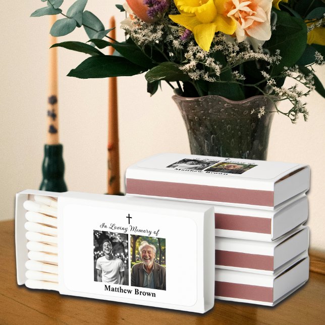 Celebration Of Life 2 Photos Funeral Matchboxes (Creator Uploaded)