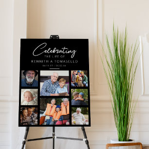 Celebration Of Life 8 Photos Funeral Foam Board