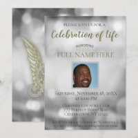 Celebration of Life - Add a Photo Invitation