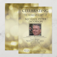 Celebration of Life - Add Photo Invitation