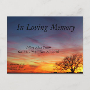 Celebration of Life Announcement