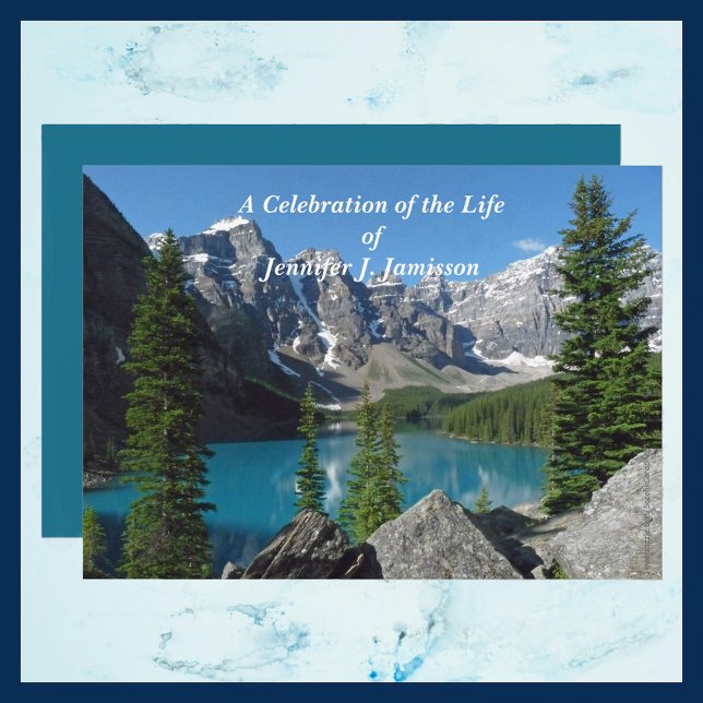 Celebration of Life Announcement Mountains Lake (Creator Uploaded)