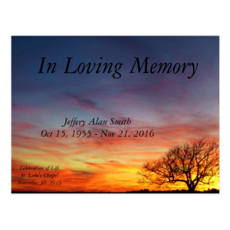 Celebration Of Life Postcards | Zazzle