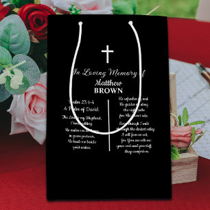 Celebration Of Life Bible Verse Funeral Medium Gift Bag