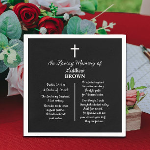 Celebration Of Life Bible Verse Funeral Napkins